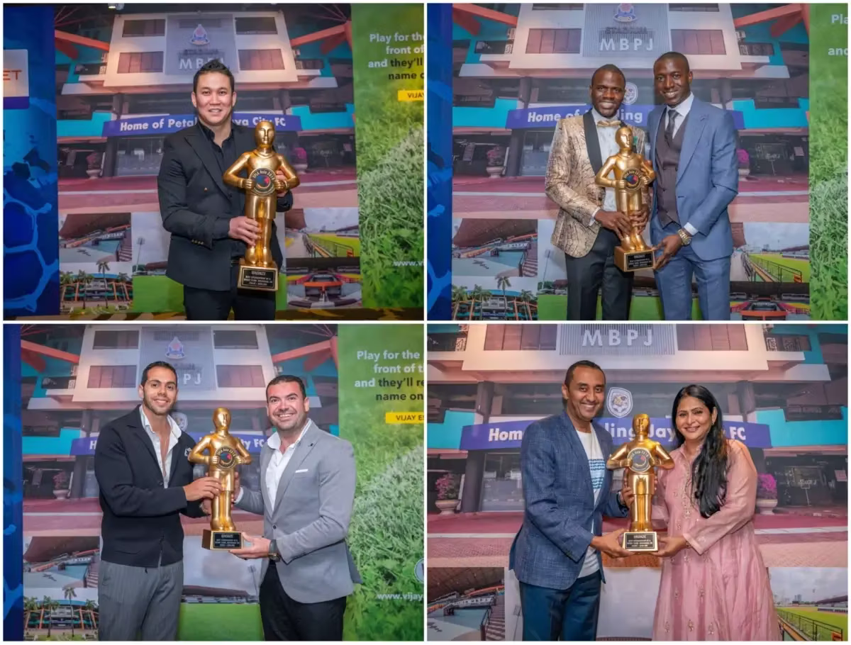 people holding bronze award