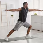 African man doing some stretches to stay healthy