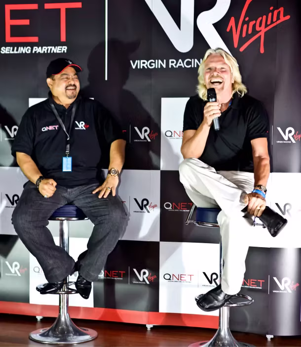 dato sri vijay eswaran with richard branson