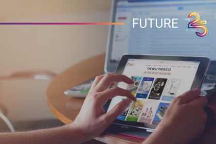 Scrolling on the QNET website on a tablet