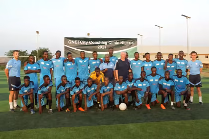 QNET and Manchester City organized a football clinic in Nigeria
