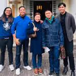 Malou Caluza's family