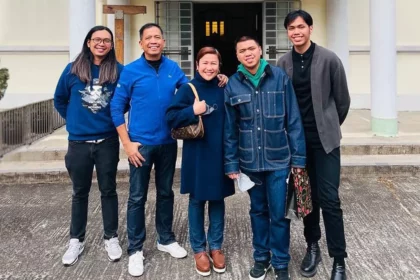 Malou Caluza's family