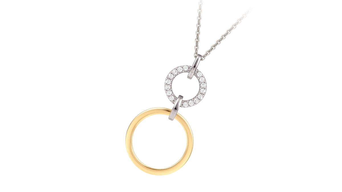 Sun & Earth Diamond Pendant