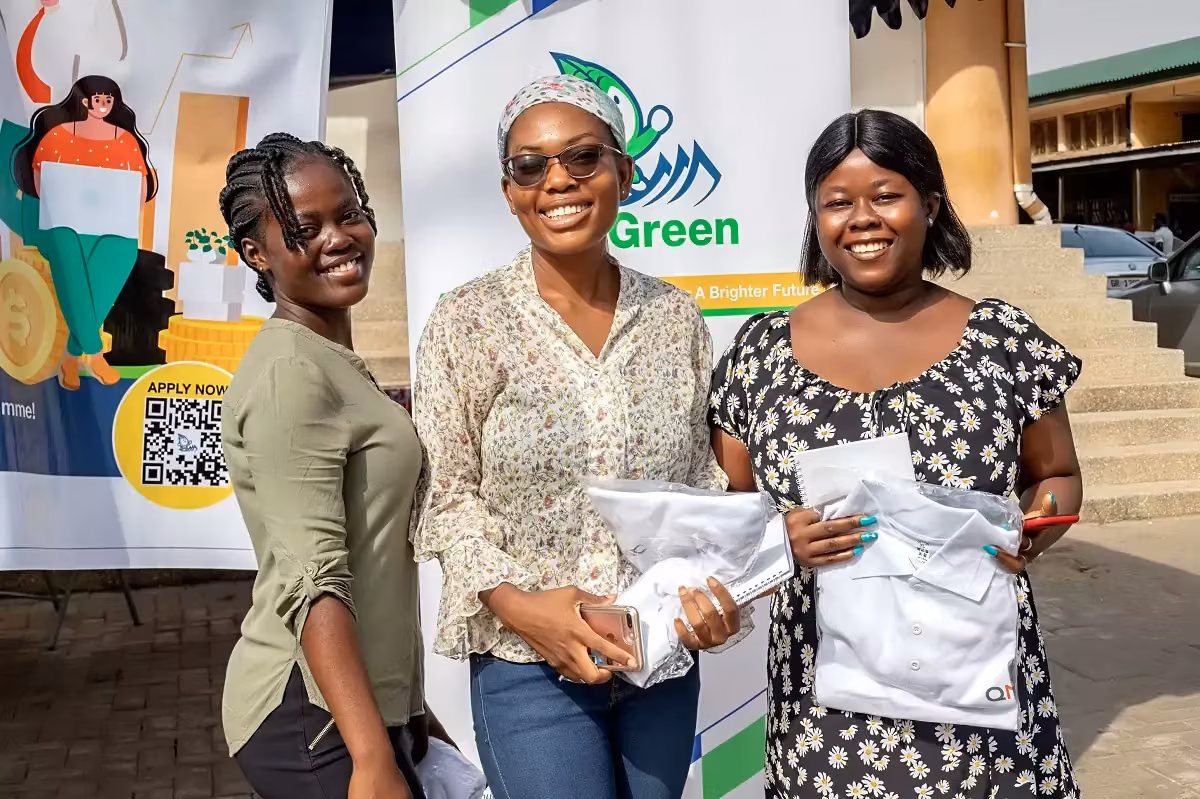 Participants at QNET's FinGreen financial literacy programme in Accra, Ghana