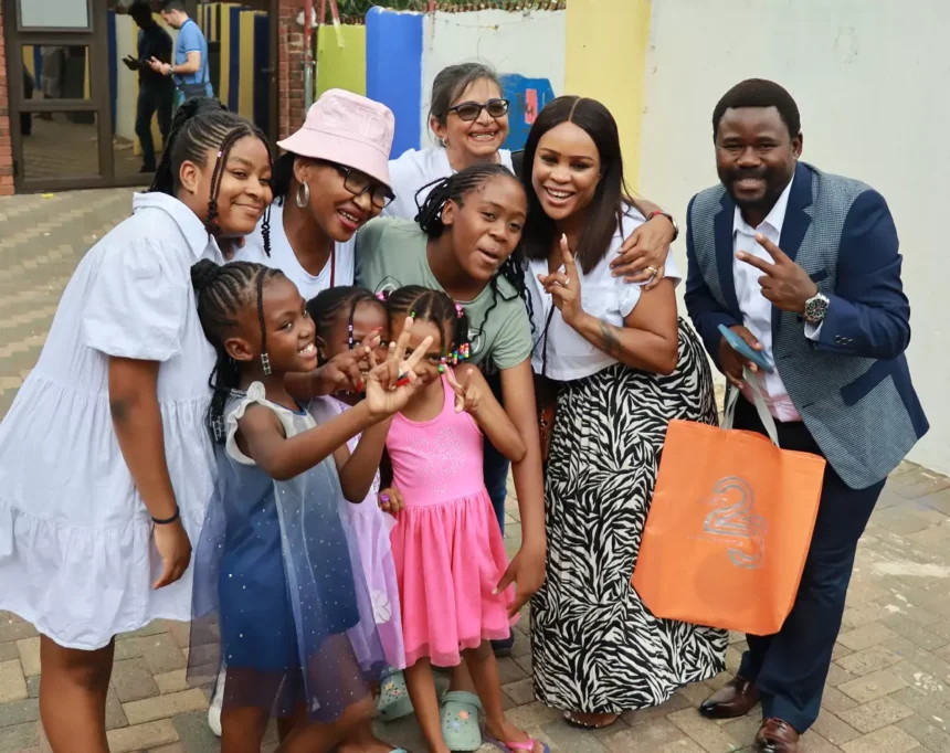 QNET gives a donation of clean water in Johannesburg