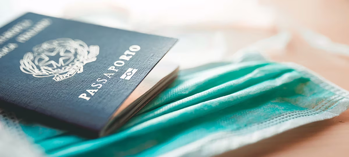 passport on table