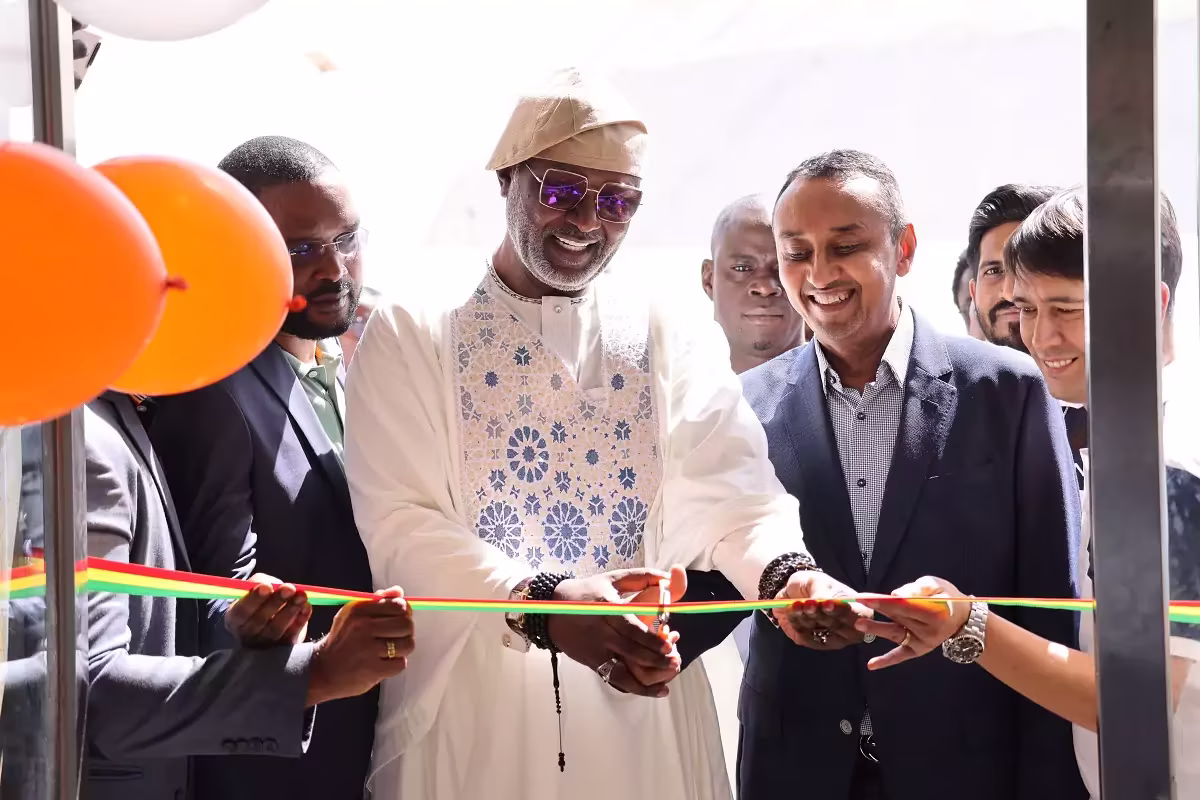 Ribbon cutting at the QNET Expo in Senegal in 2024