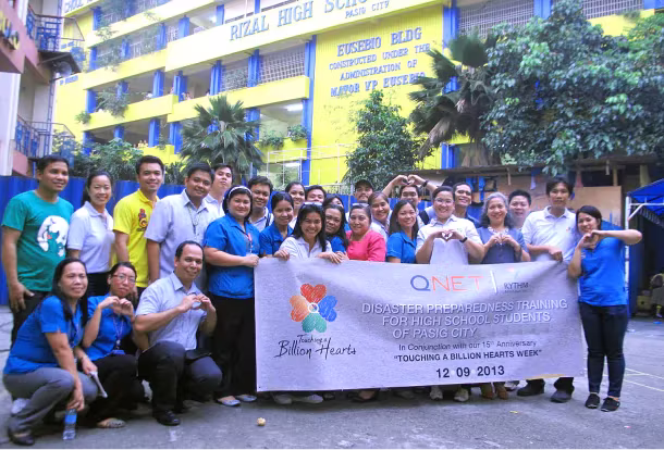 RYTHM group company CSR banner with staff