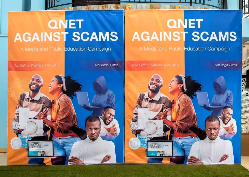 QNET anti-scam campaign in Senegal