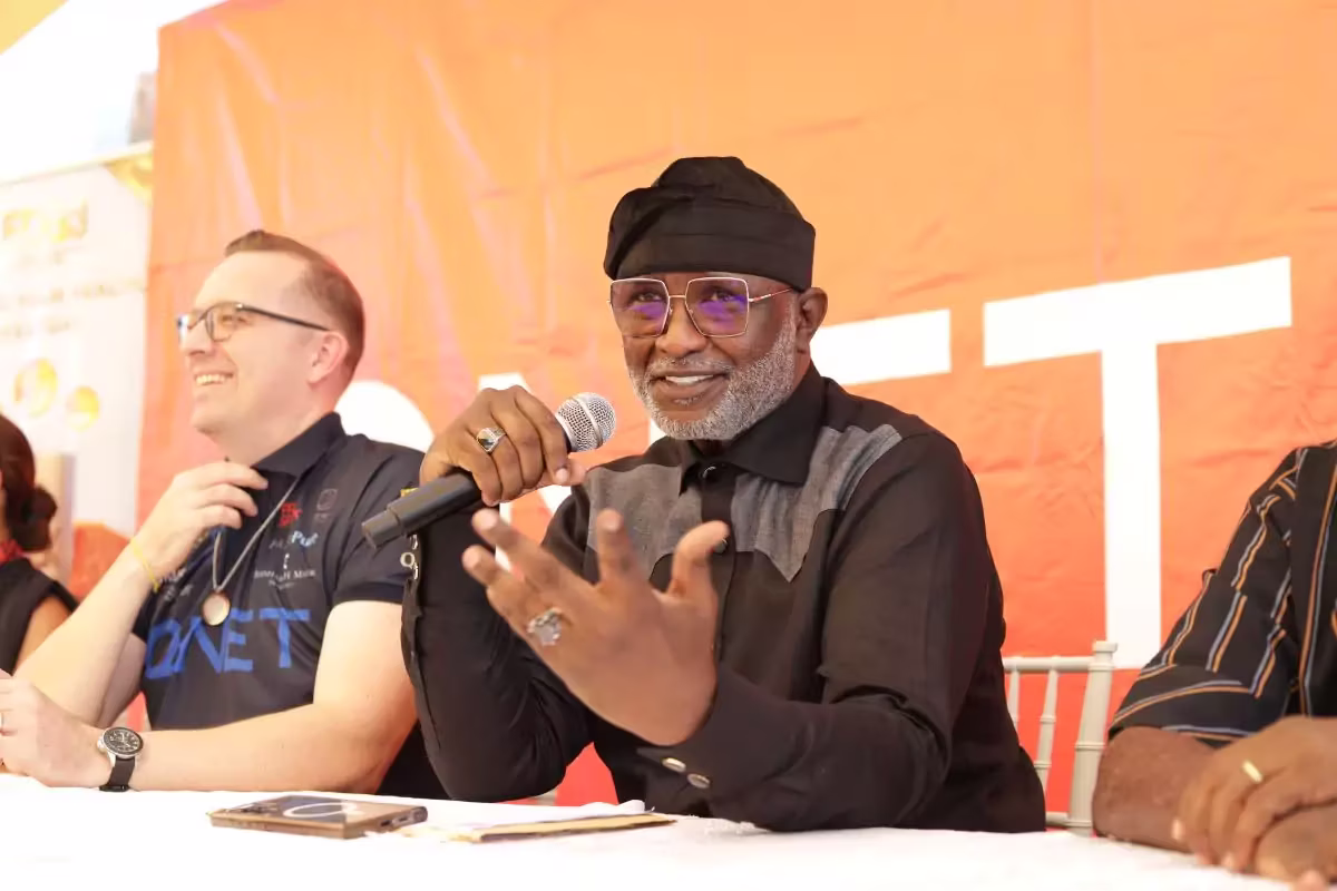 QNET's Regional General Manager for SSA, Biram Fall, addresses the attendants