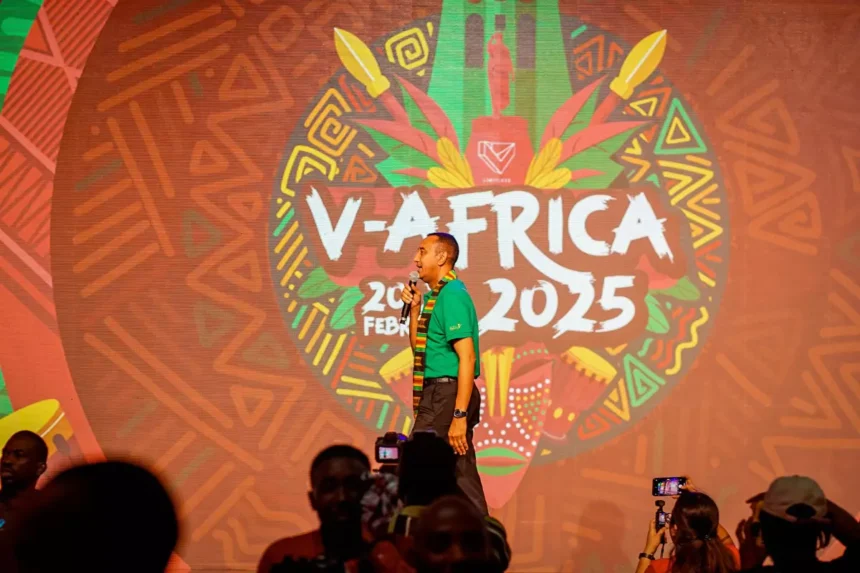 VP Adly Hassan at QNET's V-Africa 2025 in Accra, Ghana