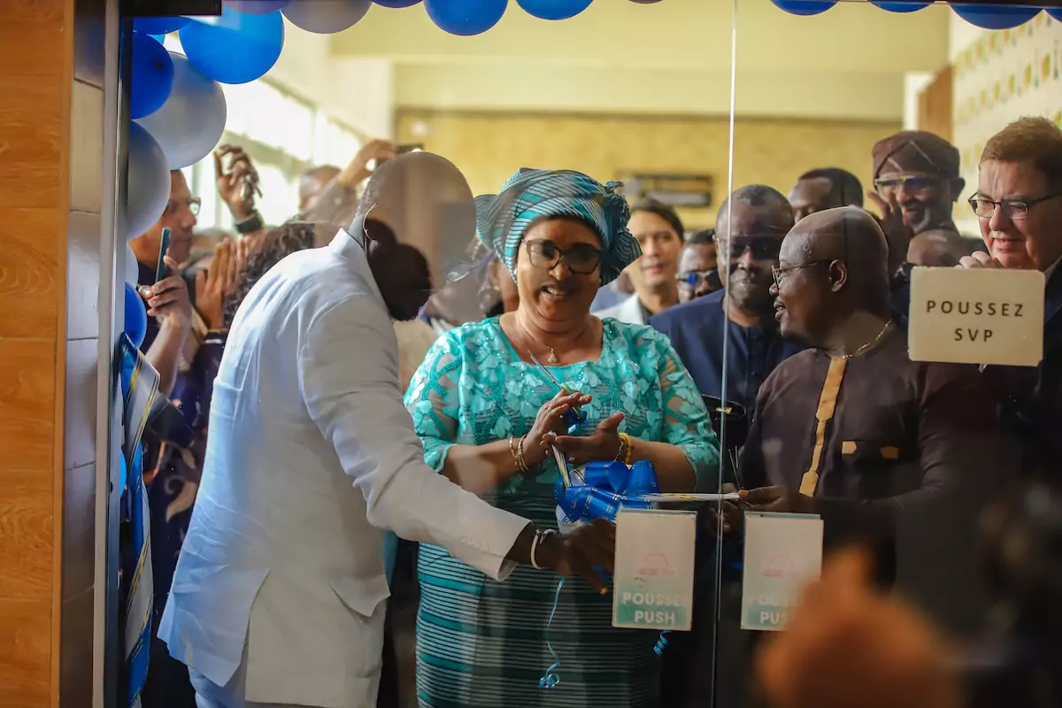 Ribbon cutting at the opening ceremony of the QNET Products Expo in Togo