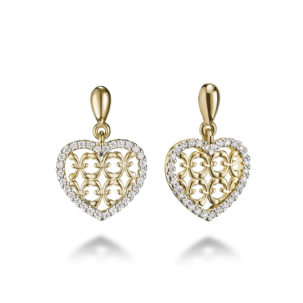 Insignia Heart Earrings 1