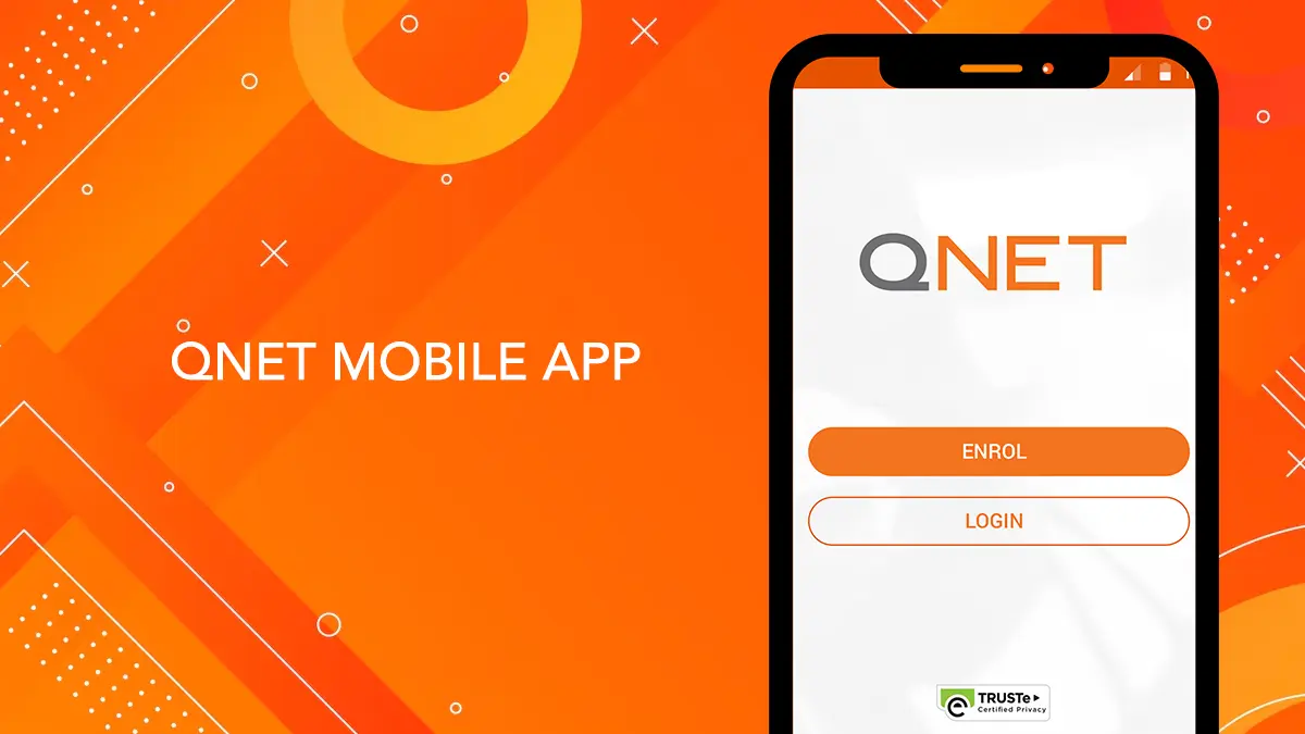 QNET Mobile App Screen